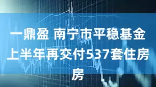 一鼎盈 南宁市平稳基金上半年再交付537套住房